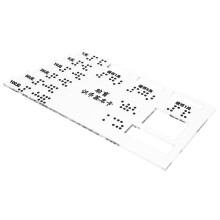 Braille Handtekeningkaart Hulpmiddel Voor Blinden Geldlezer