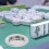 Aschenbecher Mahjong Chips Halter Tablett 7