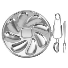 1 Set Austern Servierplatte Aus