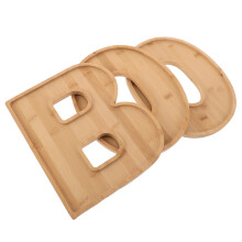 3Stk Holz Halloween Tablett Boo Snackplatte Für Süßigkeiten