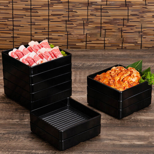 Creative Square Food Serving Plate For Barbecue 1
