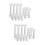 32 Pcs Roman Column Cake Stands With Stacking Rods And Pillars 9