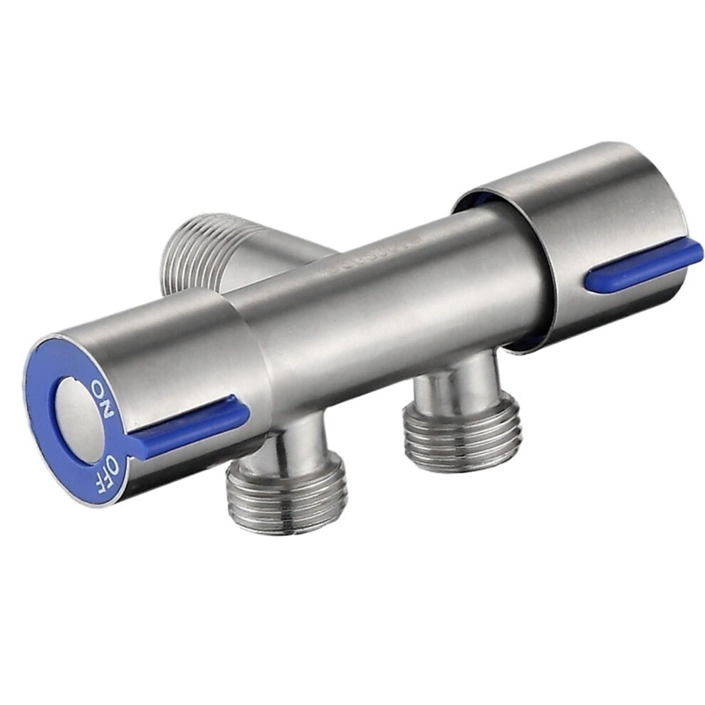 G1/2 304 Stainless Steel Three-Way Triangle Valve One Into Two Out, Angle Stop Tap, Toilet Faucet Dn15 9016109215215