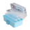 Sewing Box Three-Layer Plastic Craft Storage Box Folding Tool Box Arts and Crafts Storage For Home Blue 1