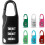 3 Digit Code Password Lock For Handbags And Suitcases Resettable Combination Padlock Silver Travel Security Lock 2