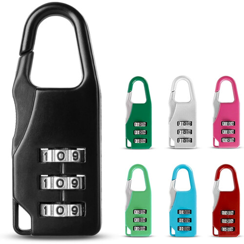 3 Digit Code Password Lock For Handbags And Suitcases Resettable Combination Padlock Silver Travel Security Lock 1