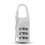 3 Digit Code Password Lock For Handbags And Suitcases Resettable Combination Padlock Silver Travel Security Lock 1