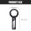 Handheld Lighted Magnifier Mehrfunktionale Lupe Leselupe 2