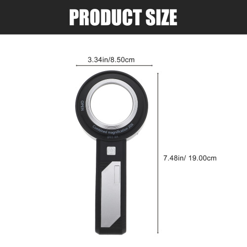 Handheld Lighted Magnifier Mehrfunktionale Lupe Leselupe 1