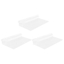 3Pcs Clear Slatwall Display Rack Shoe Tray For Home And Shoe Stores