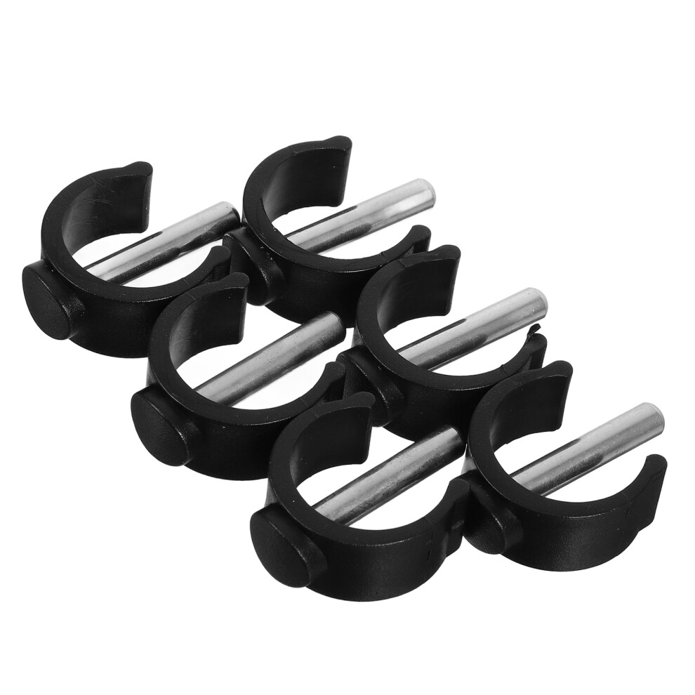 Villcase 6Pcs Clips For Crutches Walker Cane Handle Clamp Buckle