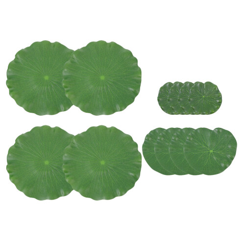 36 Pcs Artificial Lily Pads For Ponds Realistic Floating Leaves Decor 1