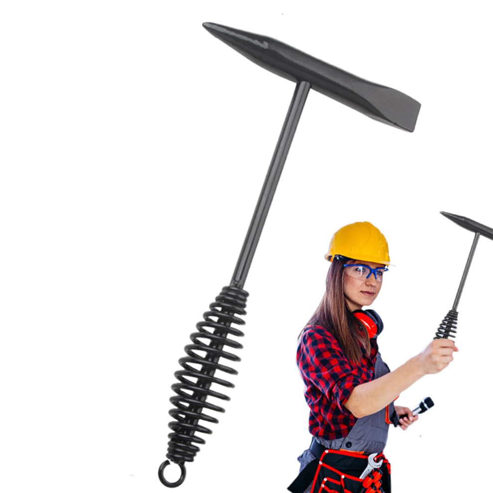 Welding Slag Remover Welder Chipping Hammer With Coil Spring Handle 500G Derusting Hammer For Slag Removal 9393856116782