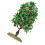 2Pcs Mini Tree Models Plastic Realistic Artificial Fruit Decor 3