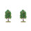 2Pcs Mini Tree Models Plastic Realistic Artificial Fruit Decor 6