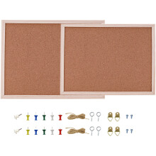 6 Sets Of Office And Household Cork Board For Teaching Message Display