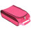 Nylon-Golfschuhtasche, Pink, tragbar, 2