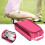 Nylon-Golfschuhtasche, Pink, tragbar, 10