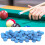 50PCS PU Leder Billard Pool Queue Tipps Pool-Stick 10