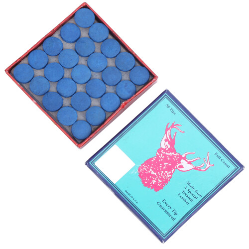 50PCS PU Leder Billard Pool Queue Tipps Pool-Stick 1