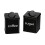 Oypla Oypla 5 Piece Black Kitchen Canister Storage Tin Set Bread Biscuits Tea Sugar Coffee 9