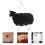 1Pc Goat Shape Hanging Blackboard Message Board Blank 5