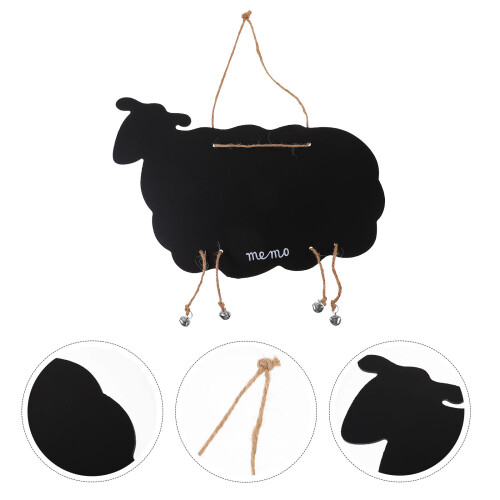 1Pc Goat Shape Hanging Blackboard Message Board Blank 2