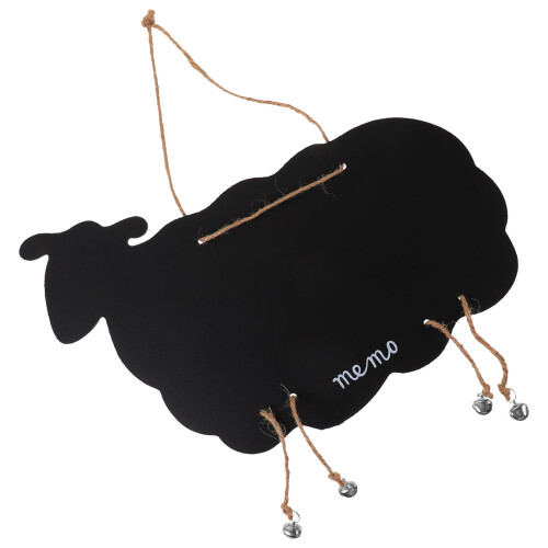1Pc Goat Shape Hanging Blackboard Message Board Blank