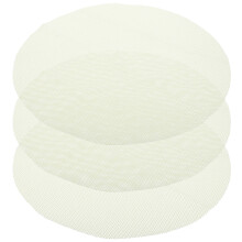 3Pcs Light Yellow Silicone Steamer Liners Non-Stick Reusable Pads