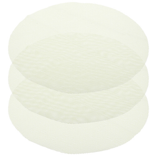 3Pcs Light Yellow Silicone Steamer Liners Non-Stick Reusable Pads