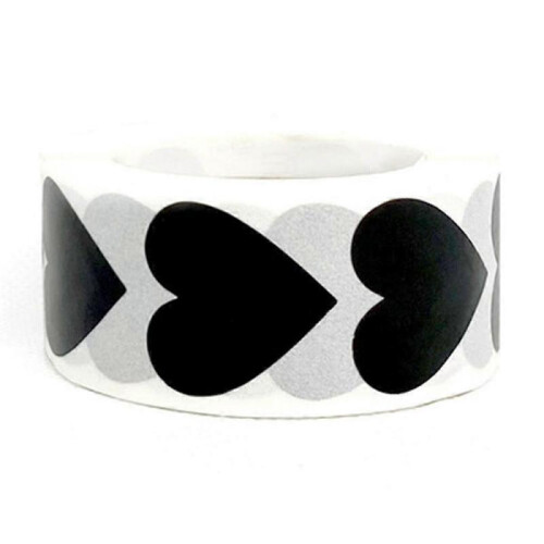 500pcs/roll Heart-shaped Sticker Wedding Gift Packaging Seal Labels Heart
