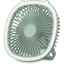 Desk Fan, Table Fan with Led Light, 3 Speeds Air Circulator Fan, Desktop Fan USB Powered