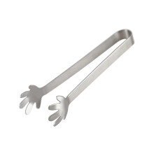 Stainless Steel Mini Tong Hand Shape Food Clips 10Pcs 12.5 Cm Tongs For Ice And Food