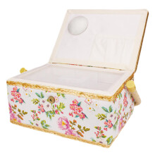 Storage Container For Embroidery Supplies, Sewing Box Organizer, Plastic Craft Box, Stackable Sewing Storage