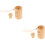 2 Sets Regenschirmgriff Holz Mit Schirmknauf 8