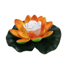 LED Floating Light For Mid-Autumn Festival Water Landscape Pond Decor Battery Operated Flower Yellow Night Lamp