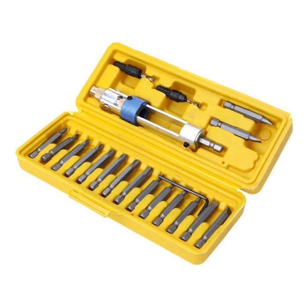 20Pcs Swap Drill Bit Drill Driver Swivel Head Quick-Change Driving Repair Tools Set 20-Piece Bit And Driver Kit 9354506076108
