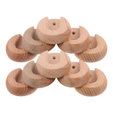 10Stück -Stangenhalterung Holz 20mm