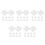 50 Stuks Bruiloftstaart Dummy Set: Schuim 10