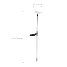 3Stk Libelle & LED Solar Stehleuchten Für Gartenweg