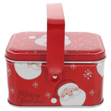2Stück Weihnachtsblechdose Mit Griff Für Süßigkeiten Und