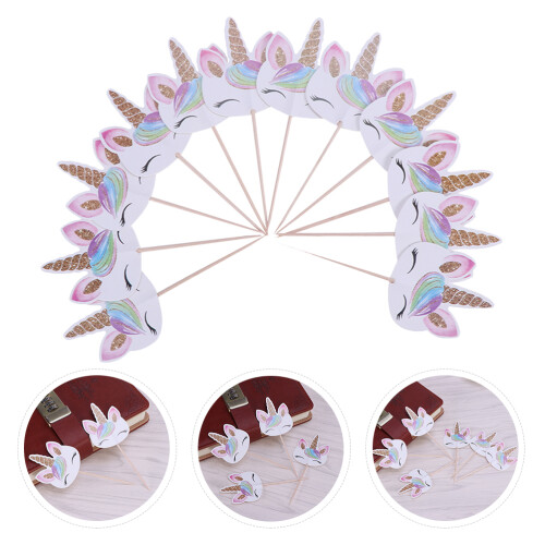 48 Cake Toppers , Feiner Einsteckpapier Für Kuchen 2