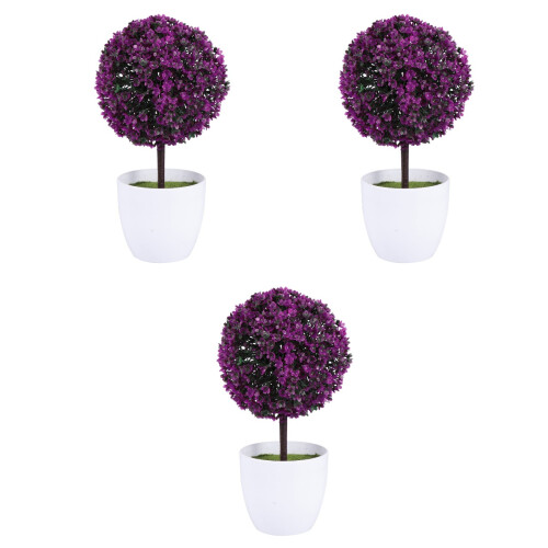 3 Pezzi Piante Artificiali Bonsai in e Giardino 2