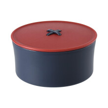 Portable Sewing Box Red And Blue Medium Multifunctional Household Sewing Box Storage Case Travel Kit Needle