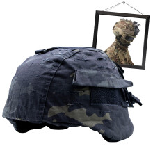 Airsoft Tactical Helmet Cover MICH 2000 Compatible With Counterweight Bag And Goggles Hole
