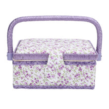 Sewing Tool Basket Portable Needlework Organizer For Thread Spools Scissors And Buttons