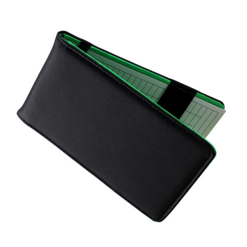 Golfing Score Record Notebook PU Scorebook Compact Design For Golf Enthusiasts Score Tracking