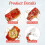4Pcs Red Crystal Fish Statue Resin Craft Small Table Decoration 9