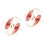 4Pcs Red Crystal Fish Statue Resin Craft Small Table Decoration 11