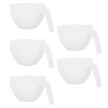 5 Sets Kunststoff Schüsseln Snack Salat Eier Rührschüssel Mit Griff